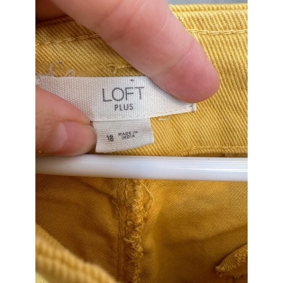 Loft Womens Pants Plus Jeans Yellow Gold Great Condition. Size: 18 - Picture 8 of 8